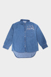 DENIM SHIRT WITH APPLIQUE